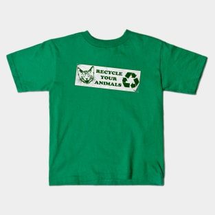 Fight Club Recycle Sticker Kids T-Shirt